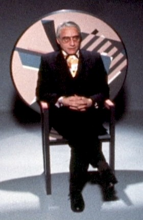 scène avec Alessandro Mendini
